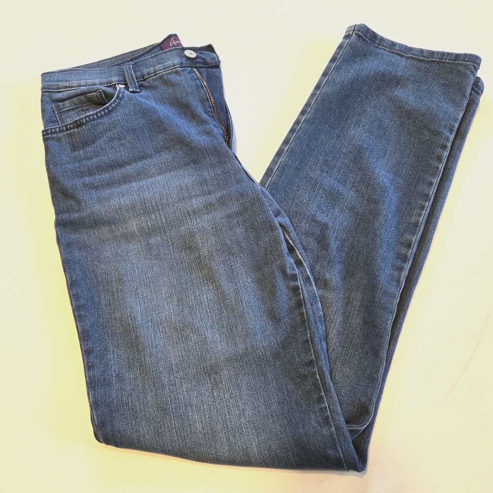 Gloria Vanderbilt Amanda Straight Leg Blue Jeans Womens Size 10